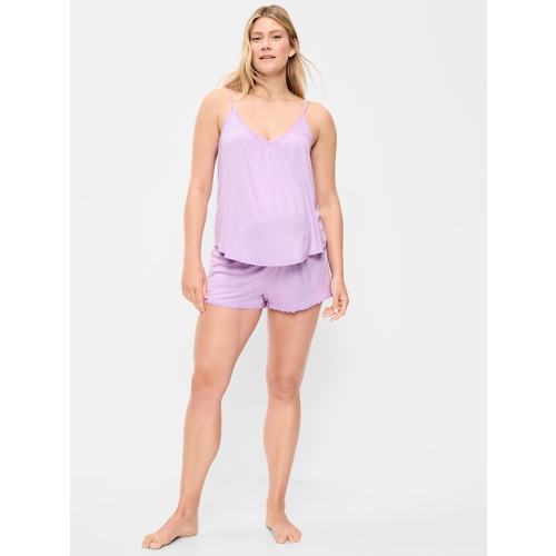 Maternity Jersey Pajama Short Set - Size L