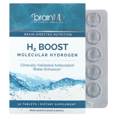 BrainMD H2 Boost Molecular Hydrogen, 80 mg , 30 Tablets