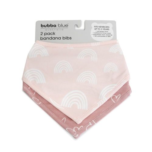 Bubba Blue Bandana Bib 2 Pack Rose & Berry