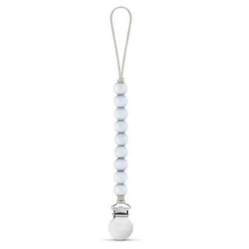 Bleu La La Beaded Pacifier Clip Holder for Baby Boys and Girls - Sky Blue, 1 Pack