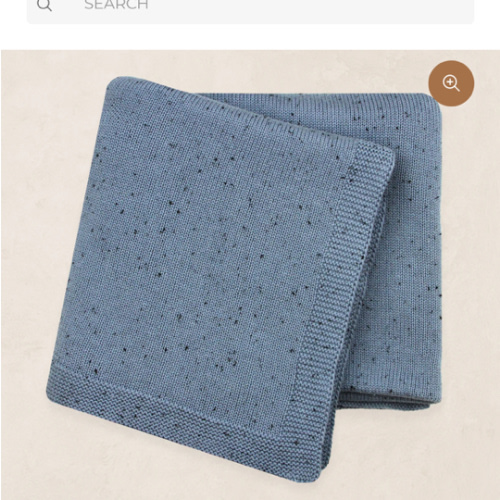 Knit Blanket - Cadet Speckle