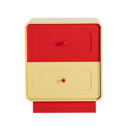 Trinx Color Blocking 2 Drawers 23.62"W Nightstand | Wayfair