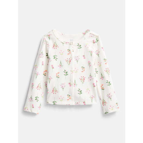 Wonder Nation Toddler Girls' Ribbed Cardigan with Long Sleeves, Sizes 18M-5T