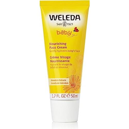 Weleda Baby Calendula Nourishing Face Cream, 1.7 Fluid Ounce, Plant Rich Moisturizer with Calendula and Lanolin