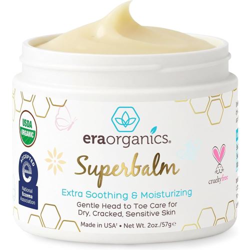 Amazon.com: Era Organics Healing Ointment for Babies - USDA Certified Organic Natural Moisturizer Gentle on Sensitive Skin Prone To Baby Eczema, Cradle Cap (Infant Seborrheic Dermatitis), Rashes, Hives 2oz : Baby