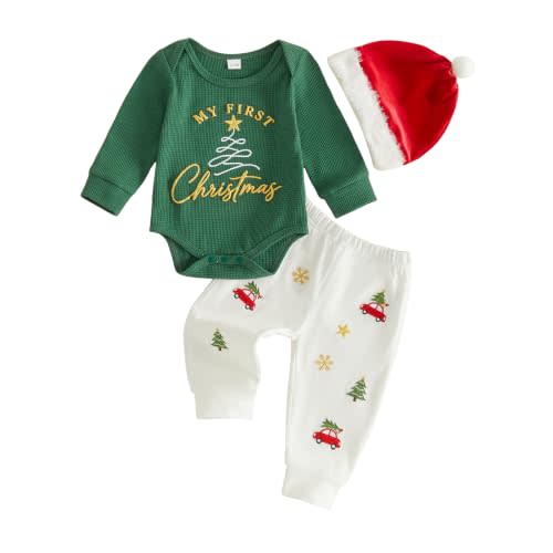 My First Christmas Baby Boy Girl Outfit | Baby Girl Christmas Outfit Newborn Xmas Outfit Girl Baby Boy Xmas Outfits My First Christmas Newborn Boy 0-3 Months