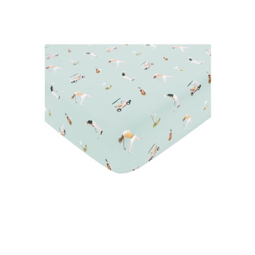 Golf Print Jersey Crib Sheet, One Size