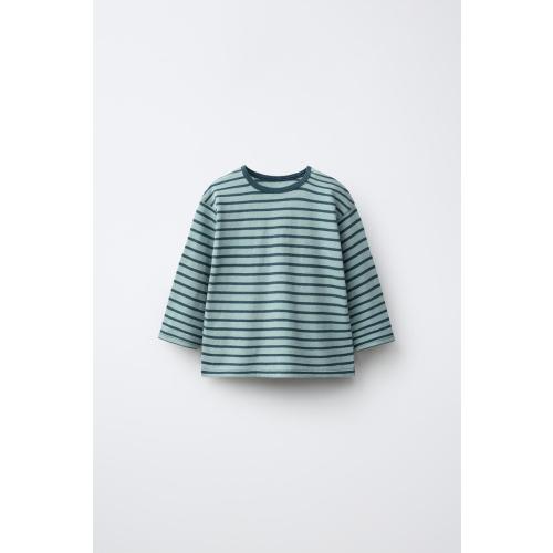 STRIPED LABEL T-SHIRT - Yellow | ZARA United States