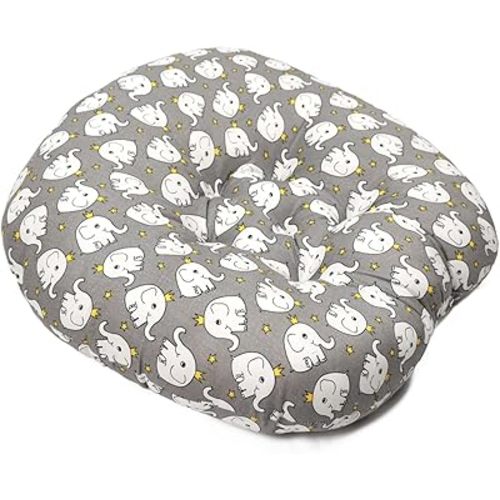 Floor Lounge Pillow, Skin Friendly Lounger Pillow with Handle Multifunctional Soft 𝖡𝖺𝖻𝗒 Shower Gift (Grey)
