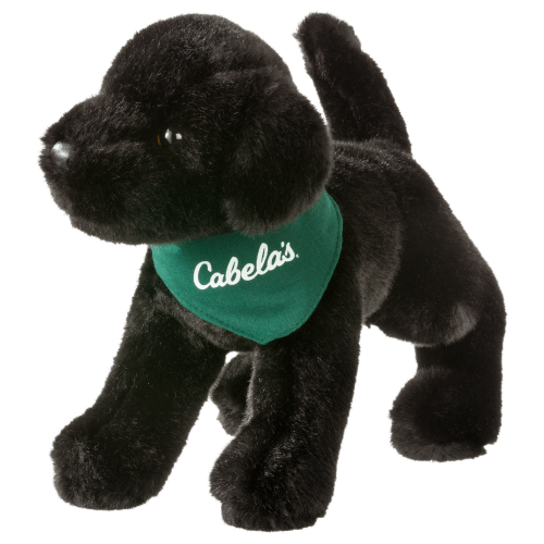 Cabela's Black Lab with Logo Plush Stuffed Toy