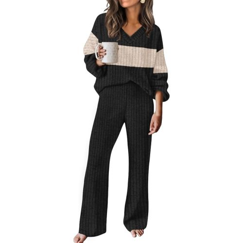 Lounge Sets for Women Cozy Travel Matching Sweater Fall Outfits