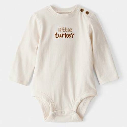 Baby Carter's Little Turkey Long-Sleeve Cotton Bodysuit