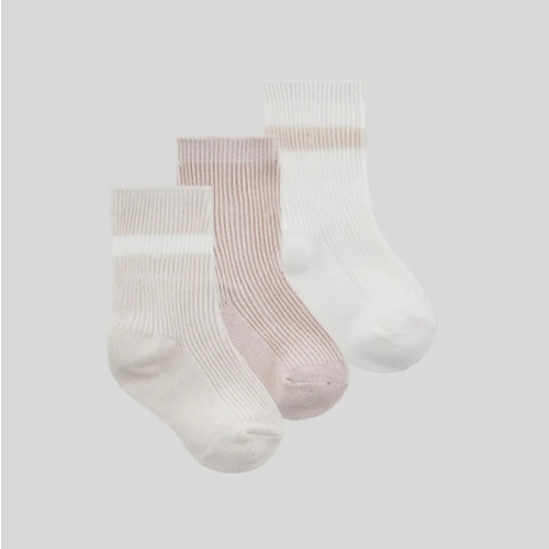 Baby Socks 3-Pack - Eggnog
