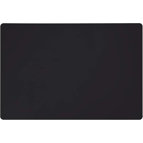 Silicone Mats for Kitchen Counter, Large Silicone Countertop Protector 25" by 17", Nonskid Heat Resistant Desk Saver Pad, Multipurpose Mat, Placemat, Black