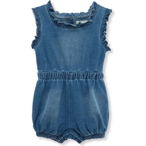 Ruffle Accent Knit Romper, 12M