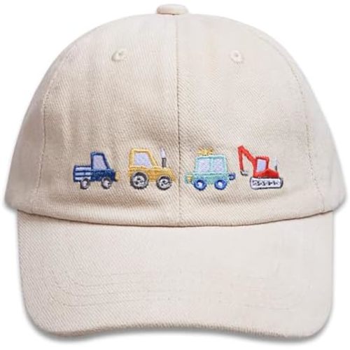Kids Boys Girls Embroidered Baseball Caps Baby Sun hat Toddler Dinosaur Trucker Hats （1-8years