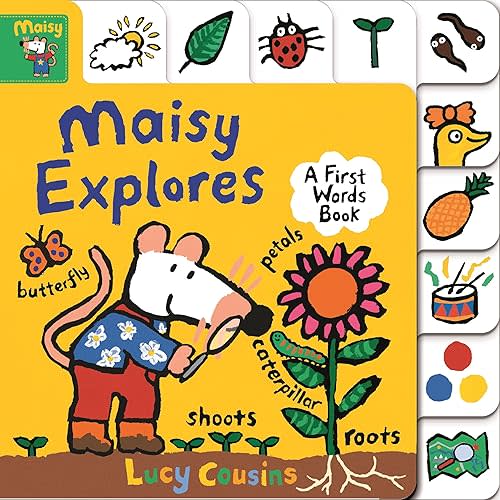 Maisy Explores: A First Words Book: (A Maisy the Mouse Tabbed Board Book About the Seasons, Colors, and More - For Toddlers and Kids Ages 1-3) Board book – Illustrated, April 14, 2020