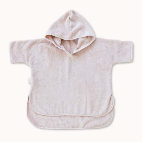 Organic Cotton Hooded Poncho Cover-Up