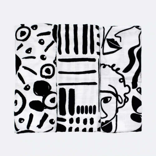 Sensory Muslins (3-Pack) - Drawing (for 0-4 months)