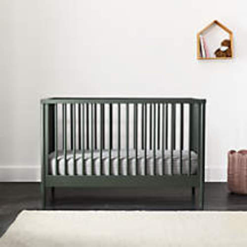 Hampshire Olive Green Wood Convertible Crib