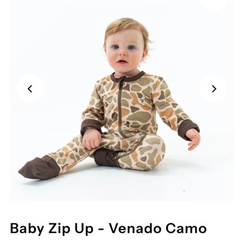 Baby Zip Up - Venado Camo – BURLEBO