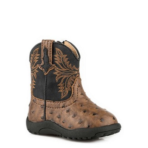 Roper Cowbabies Cowboy Cool Boots, Brown, 1,Brown at Tractor Supply Co