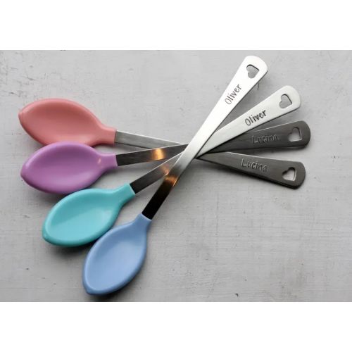 Personalized Baby Spoons, Set of 4