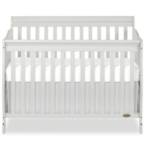 Dream On Me Ashton 4-In-1 Convertible Crib In Grey