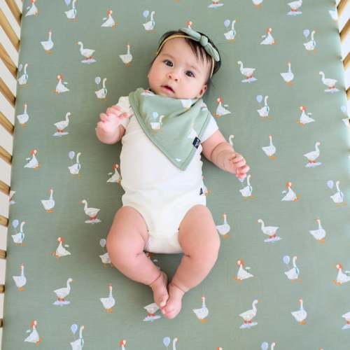 Crib Sheet in Silly Goose