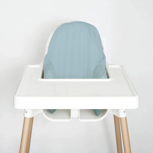 Nibble and Rest - Pastel Blue High Chair Cushion Cover