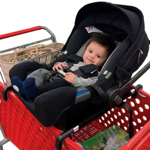 Totes Babies - Car Seat Carrier for Shopping Carts, Allows Babies, Newborns, Infants and Toddlers to Stay Snug or Sleeping in Car Seat While Parents Shop, As Seen on Shark Tank