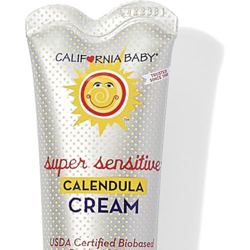California Baby Calendula Cream (Unscented) | 100% Plant-Based Moisturizer | Soothing Unscented Baby Lotion | Hypoallergenic Lotion | 1.8 oz / 51g