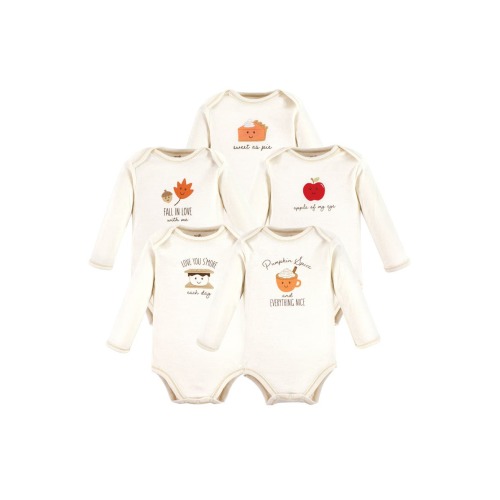 Organic Cotton Long-Sleeve Bodysuits, 6-9M- Only a few left