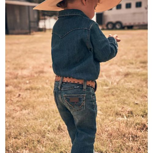 Little Boy's Stitched Pocket Western Jean