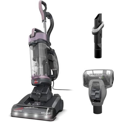 Bissell CleanView Max Allergen Upright Vacuum with HEPA Filtration, Tangle-Free Brush Roll, TurboEraser Pet Tool, 4377