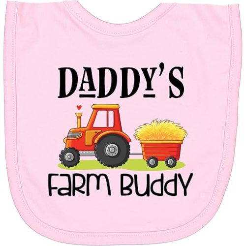 inktastic Daddy Farm Buddy Cute Tractor Newborn Bib