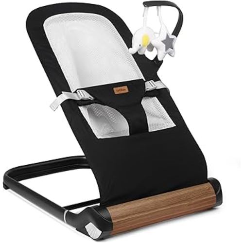 Baby Bouncer Chair - Comfortable Support for Your Little One's Blissful Moments (Net, Black)