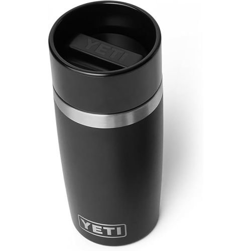YETI Rambler 12 oz Travel Bottle, Stainless Steel, Vacuum Insulated with Leakproof Commuter Cap, Black