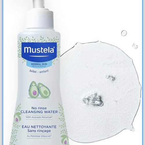 Mustela No-Rinse Micellar Cleansing Water for Babies - Made with Natural Avocado Perseose & Aloe Vera - Safely Cleans Baby's Face, Hands & Diaper Area - 1 or 2-Pack - Various Sizes