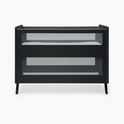 Halo 3-in-1 Breathable Mesh Convertible Crib with Conversion Kit - Black