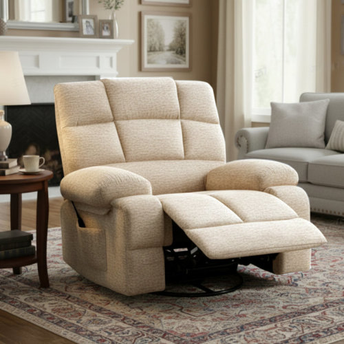 Latitude Run® Oversized Massage Recliner Chair with Heating, Swivel Glider Rocker Chair & Reviews | Wayfair