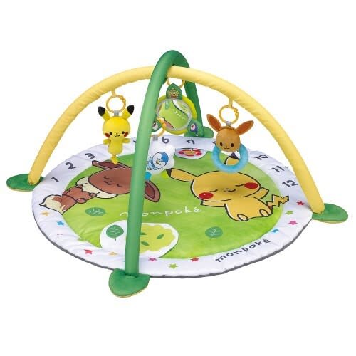 Pokemon Monpoke Baby Gym Play Mat Rattle Pikachu Eevee New JAPAN