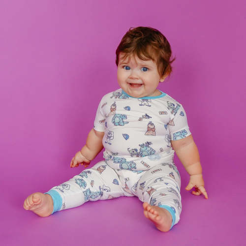 2 Piece Short Sleeve Pajamas with Pants - Monsters, Inc. Friends