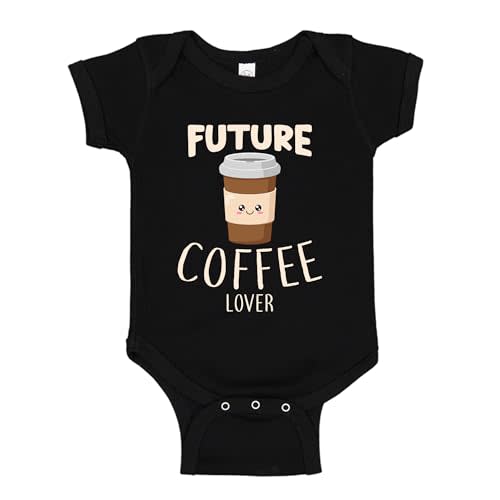 Future Coffee Lover Latte Cute Baby Bodysuit One Piece or Toddler T-Shirt Cappuccino Themed Gift