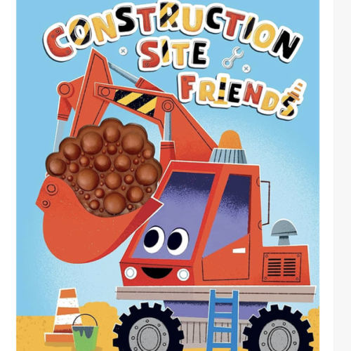 Construction Site Friends - Silicone Touch and Feel Board Book - Sensory Board Book