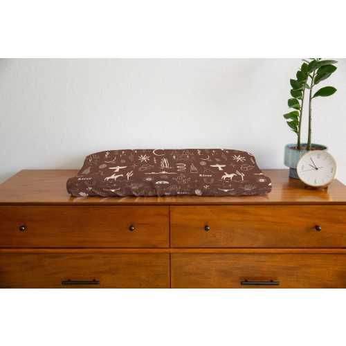 Wild West Changing Pad Cover | Cowboy Nursery Decor