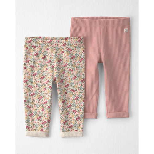 Baby Girl 2-Pack Organic Cotton Leggings - Little Planet | Carter's