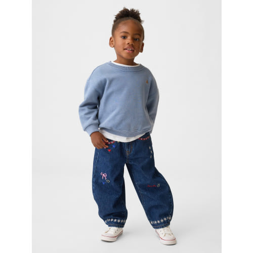 Baby & Toddler Heart Pocket Horseshoe Jeans