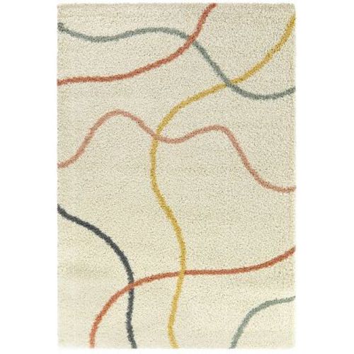 5'3"x7' Emanuel Abstract Kids' Rug Cream - Balta Rugs: Area Rug for Kids Room, UV & Stain-Resistant, High Pile