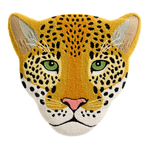 Cheetah Tufted Embroidered Cotton Wall Decor